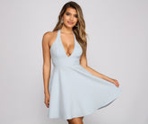 Robe patineuse dos nu, fluide et séduisante
